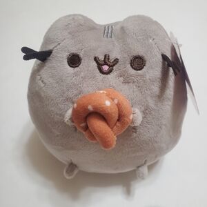 Pusheen The Cat Plush With A Pretzel